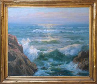 Maurice Braun "The Pacific", 25 x 30 inches, oil on canvas, excellent condition!